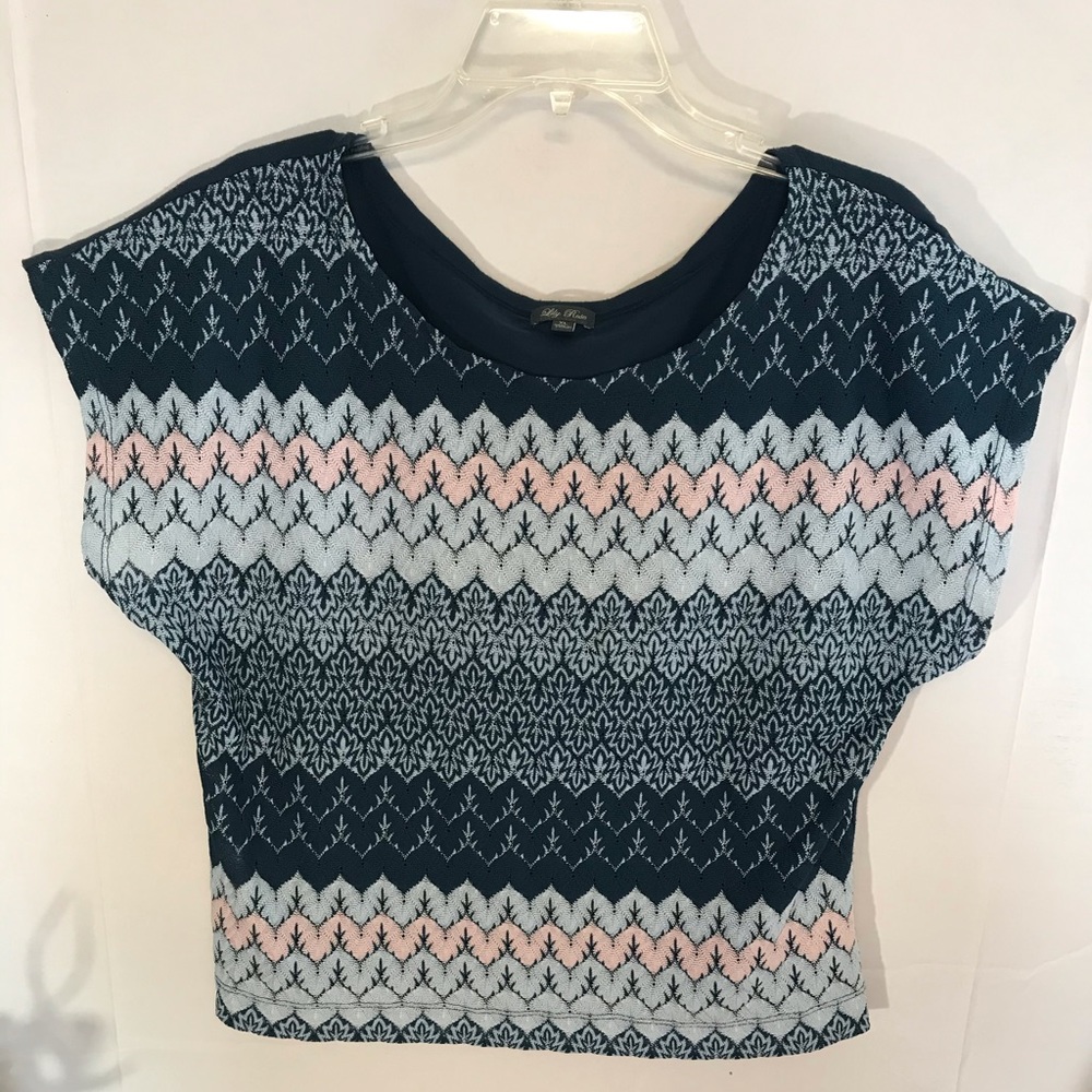 Women’s Loose  Chevron Short Top Lilly Rose